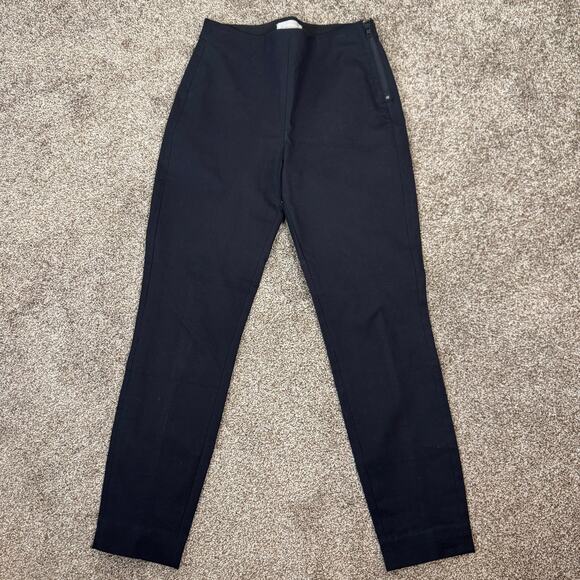 Everlane Women's Size 4 The Work Bi-Stretch Ankle Side Zip Pointe Pants Black - Picture 1 of 10